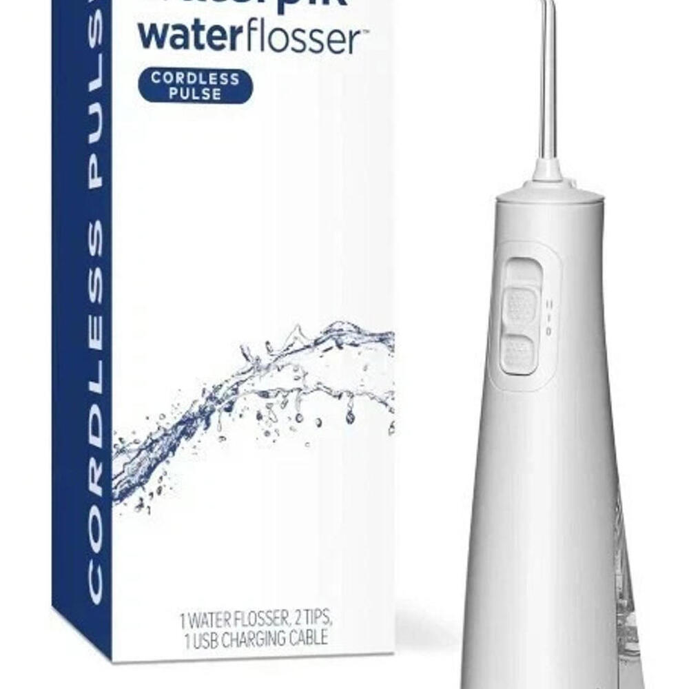 One time used-Waterpik Cordless Pulse Water Flosser WF-20 White(no tips/charger)